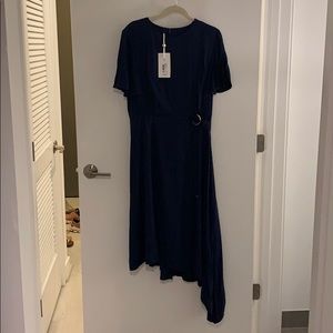 Ted Baker Asymmetrical Ring Detail Dress